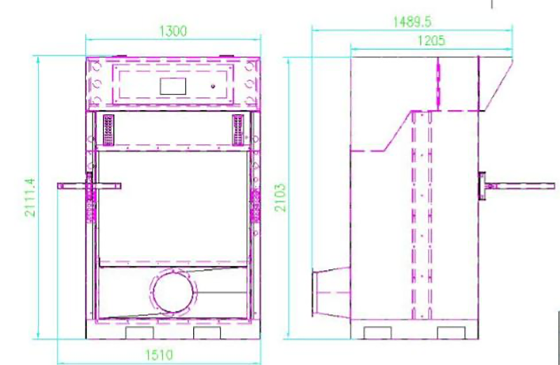 kích thước COLO-6000 kích thước COLO-6000